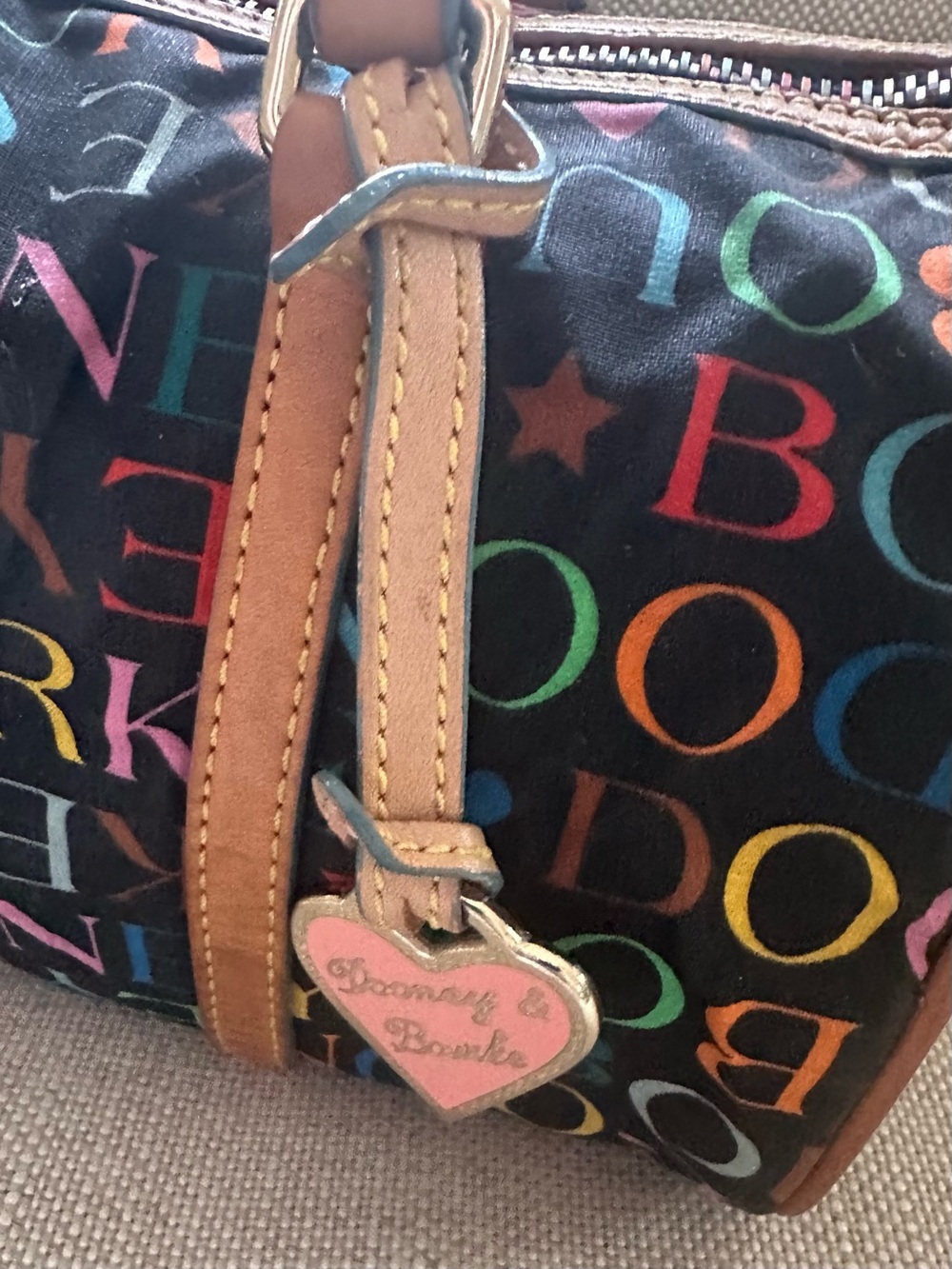 Dooney & Bourke  Y2K "Doodle" Collection Barrel Shoulder Bag - Picture 3 of 11
